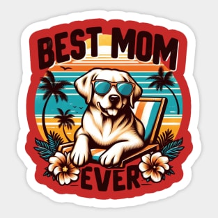 best mother ever dog funny Sticker